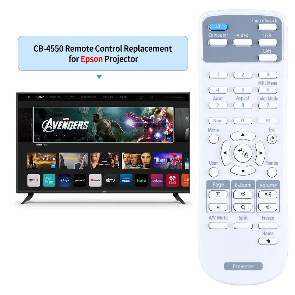 218178800 Remote Control For Epson Projector 580 1266 1286 S39 W39 X39 VS250