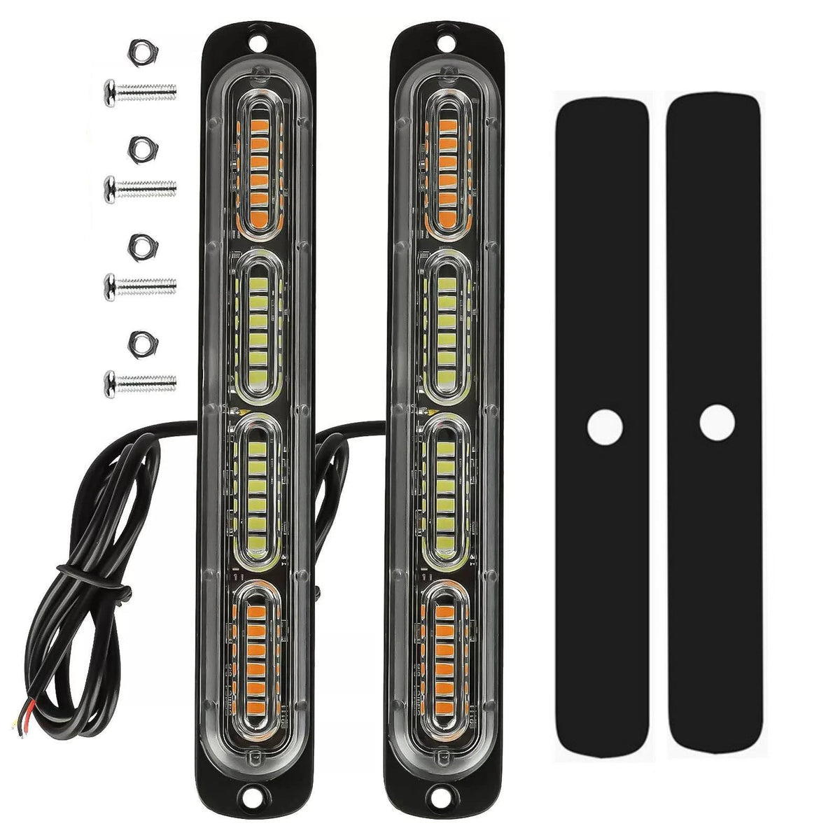 LED Flashing Strobe Light Bars Warning Hazard Beacon Part For Car Truck