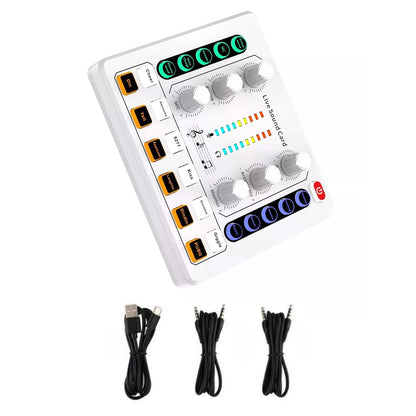 M8 Versatile Sound Card Body For Win/Mac OS/Android/IOS Wide Compatibility