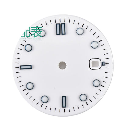 White Watch Dial Parts Wih Luminous For ETA 2836/2824 Mingzhu DG2813 Movement E