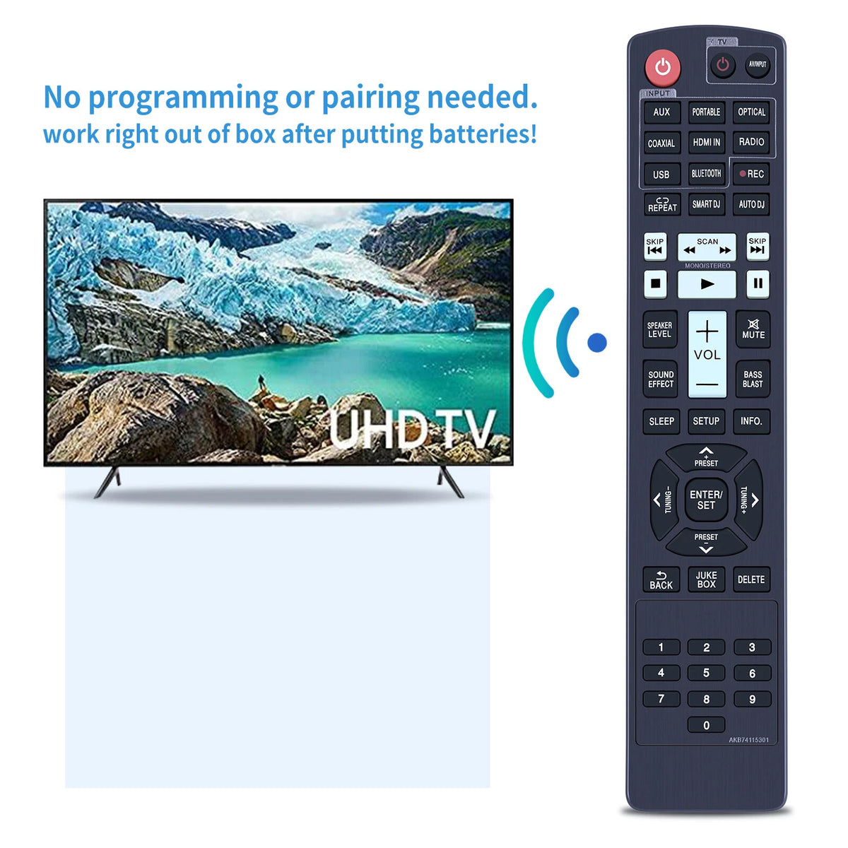 AKB74115301 Remote Control For LG Home Theater AV Receiver NA9640P ARX10 S94P2-S