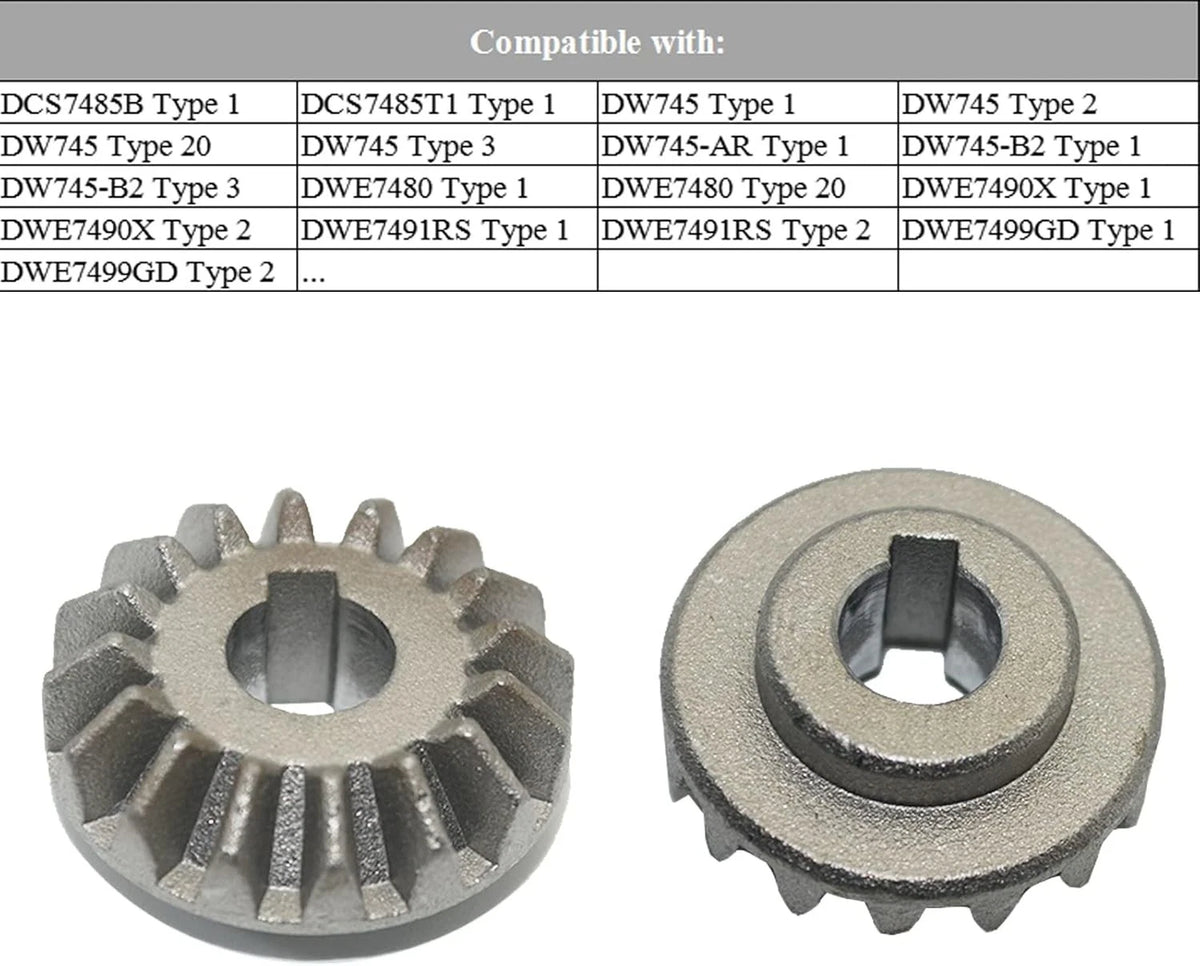 2 Pack 5140061-65 Table Saw Replacement, Bevel Gear Parts, Fits Silver