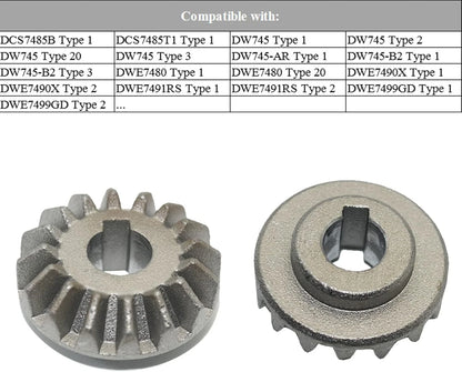 2 Pack 5140061-65 Table Saw Replacement, Bevel Gear Parts, Fits Silver