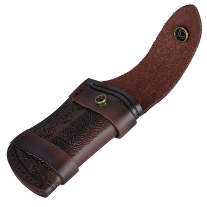 Leather 4'' Folding Knife Holder Sheath Leather Storage Pouch Belt Bag c