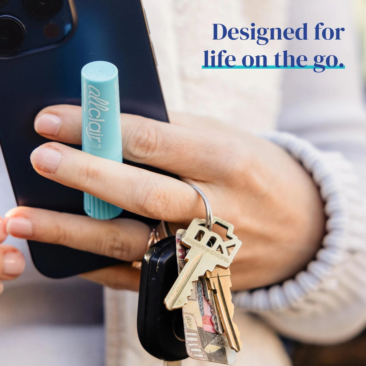 Allclair Nausea Relief Inhaler - Take Control of Motion 2 Inhalers, Blue