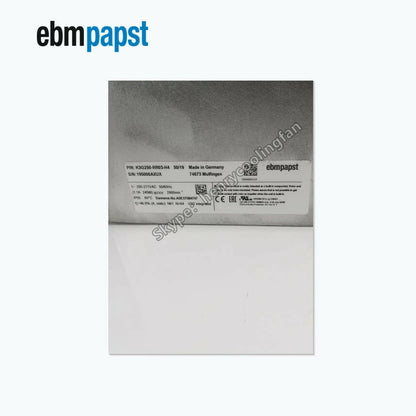 Ebmpapst Fan K3G250-RR03-H4 230V 245W Motor Cooling Fan For Siemens A5E37084747