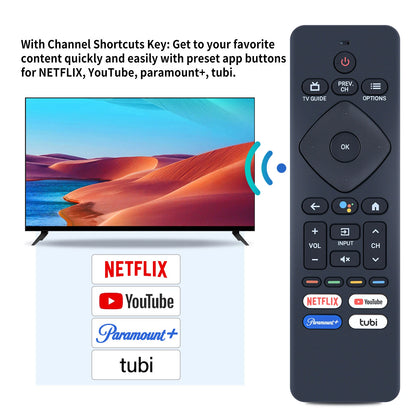 Voice Remote Control For Philips Android TV URMT26CND001 S4X-RF439A