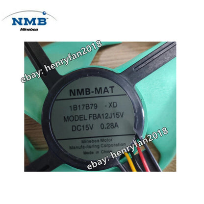 NMB-MAT FBA12J15V  15V 0.28A 125*125*20mm 4wireRefrigerator Freezer Cooling Fan