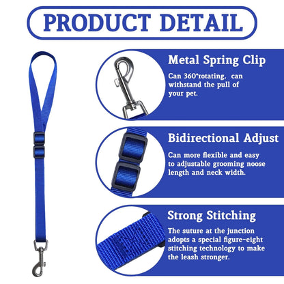 Pet Dog Grooming Loops,2 Pack Adjustable Nylon 18-31 Inches, Style 2