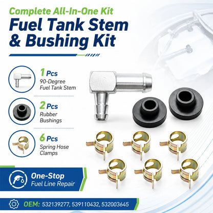 532003645 Fuel Tank Stem and Bushing Kit Fits for Poulan Power Tool Zinc Metal