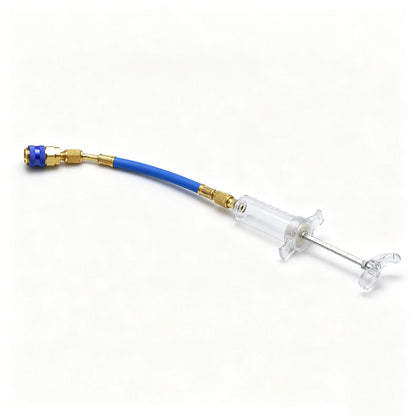 1PCS  Oil and Dye Injector Featuring a 1/4 inch female SAE connector