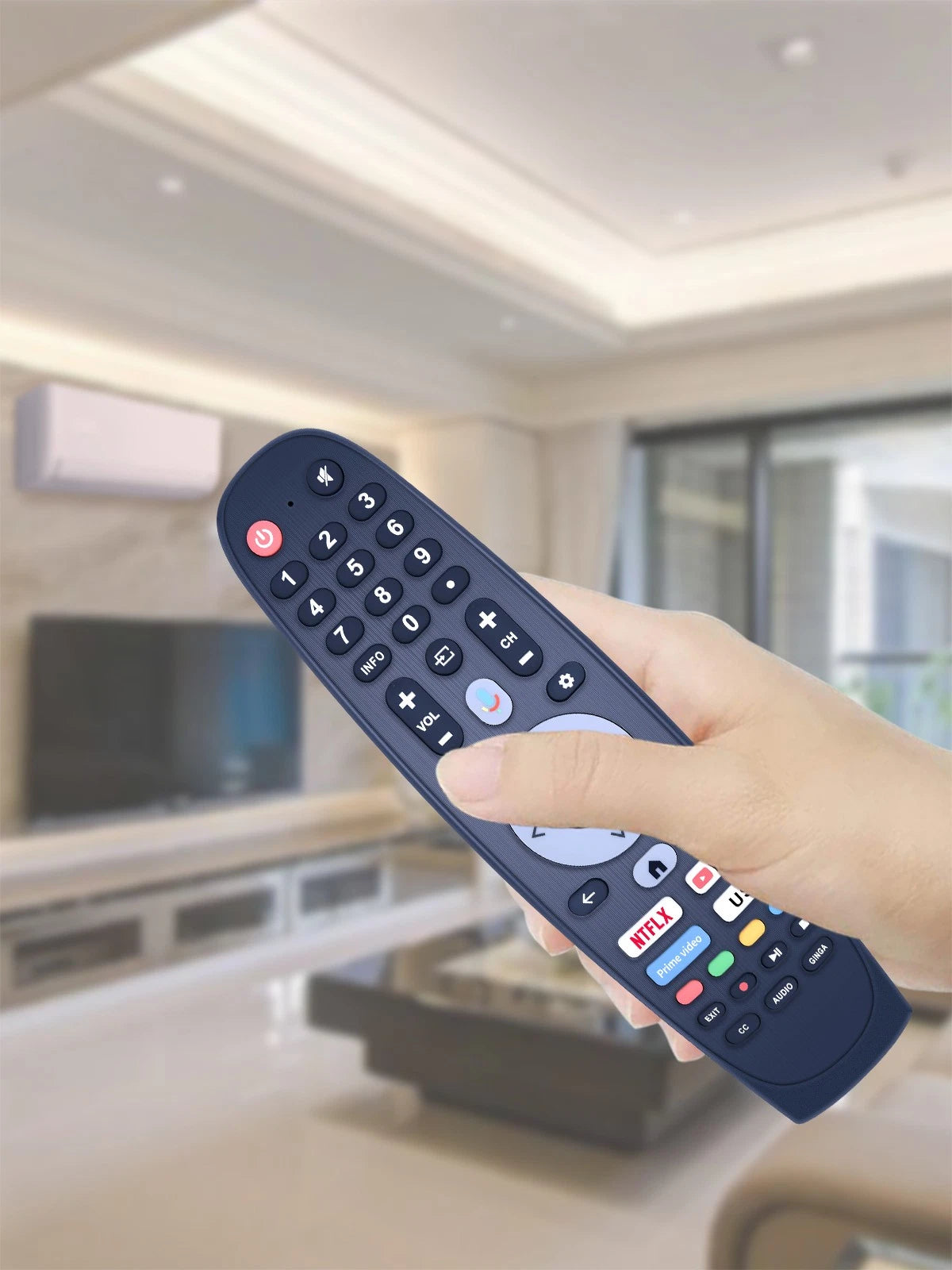 RTA4340 Voice Remote Control For Hyundai RCA Blaupunkt Android Google TV