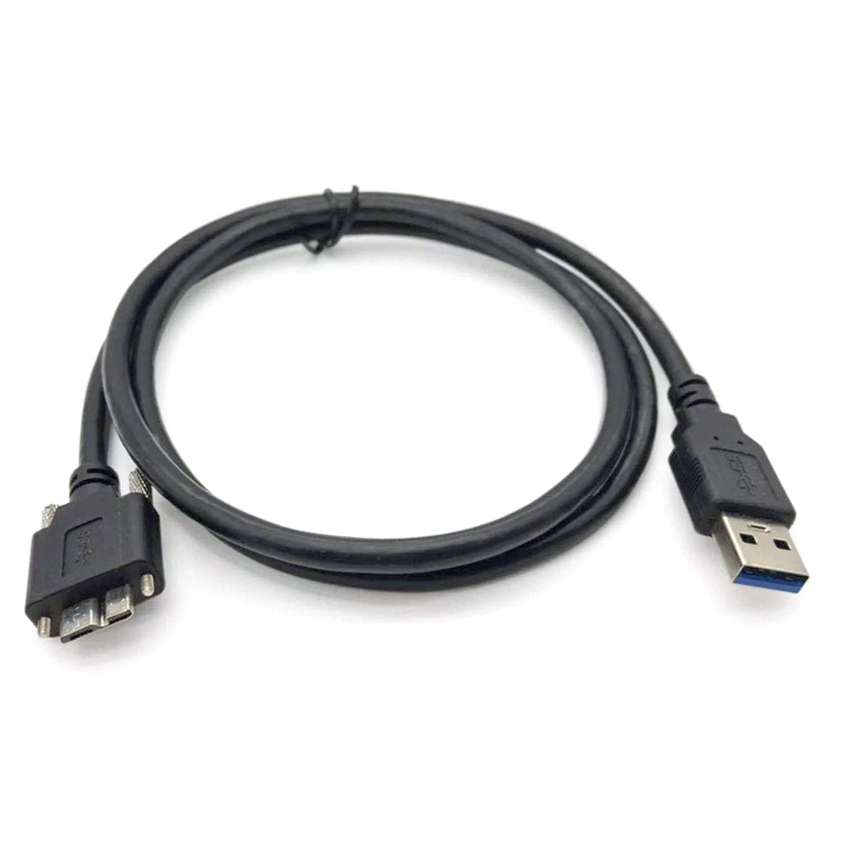 Durable USB 3.0 Male to Micro B Male Industrial Camera Cable Cord With Screws