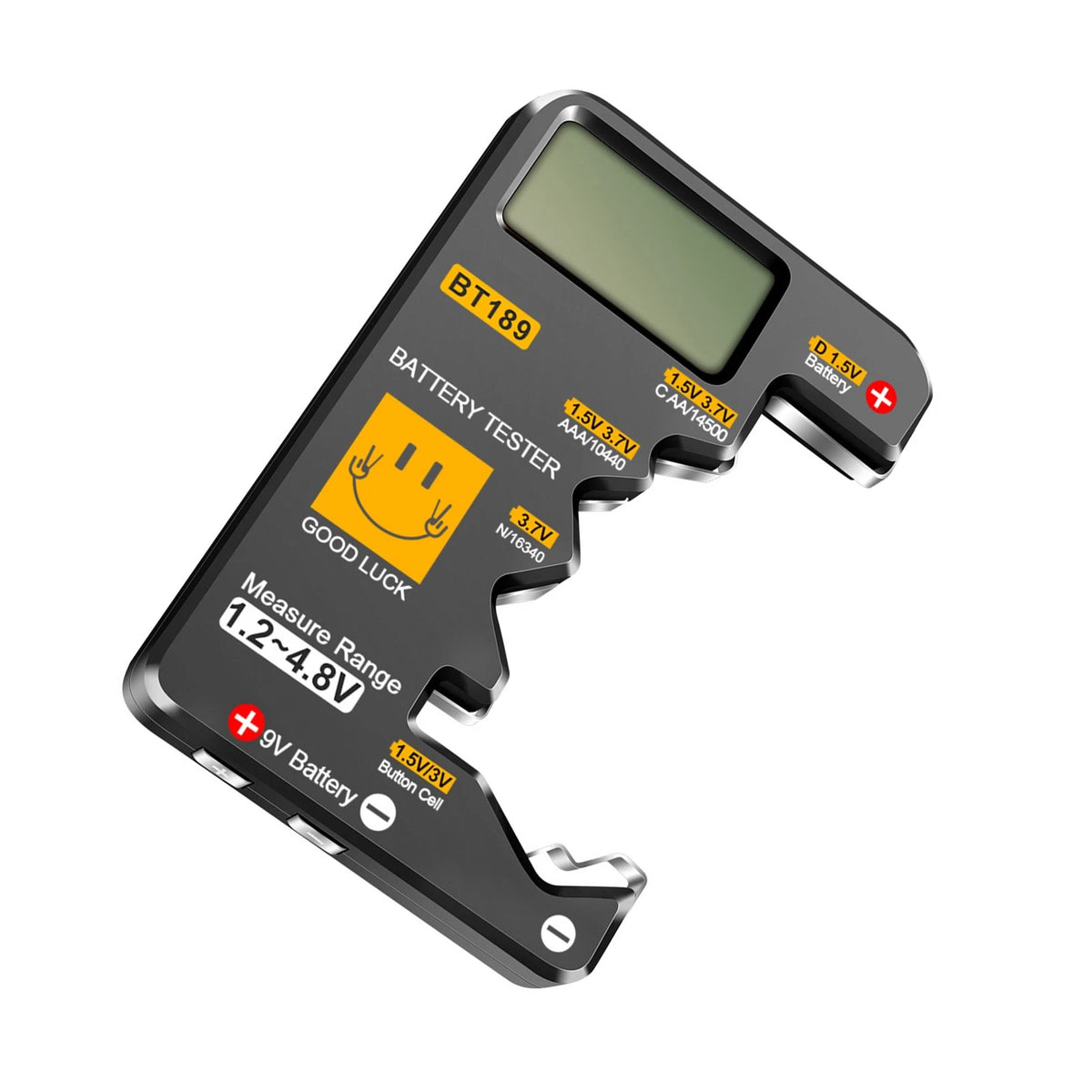 Lightweight Battery Tester Tool For 1.2V 3.7V 9V Cylindrical Button Cell Box