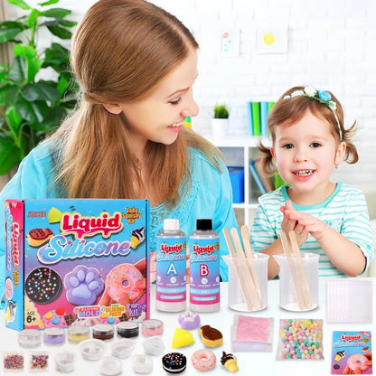 JOICEE Taba Squishy Kit DIY 2.17 x inches, pink, purple, black, white