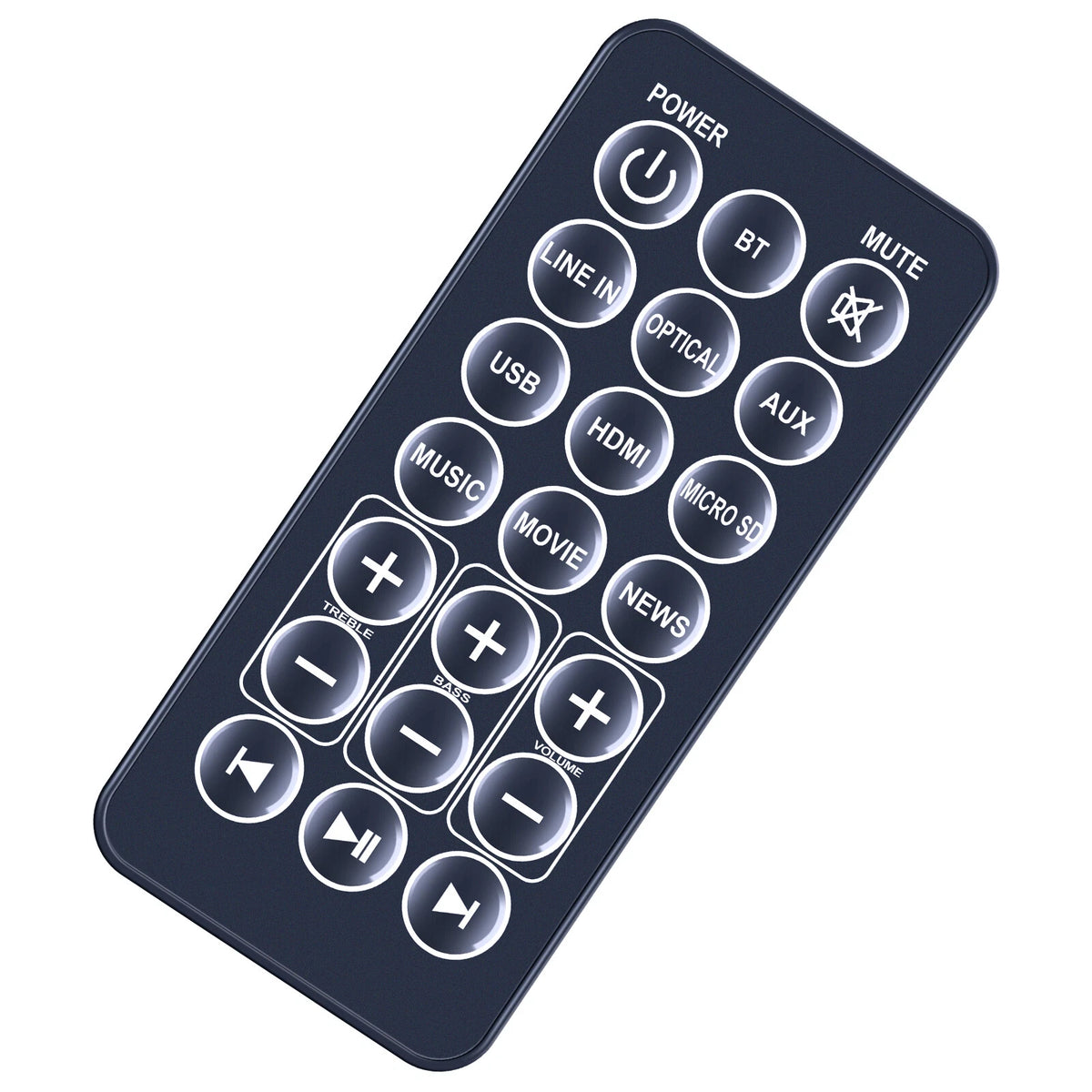 Replacement Remoto Control For TCL TS3010 2.1 Channel Soundbar
