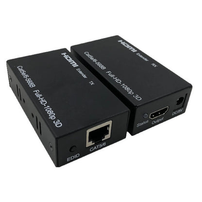 DC 5V/ 1A 60M Extender HDMI to RJ45 Transmitter RJ45 to HDMI Receiver Adapter