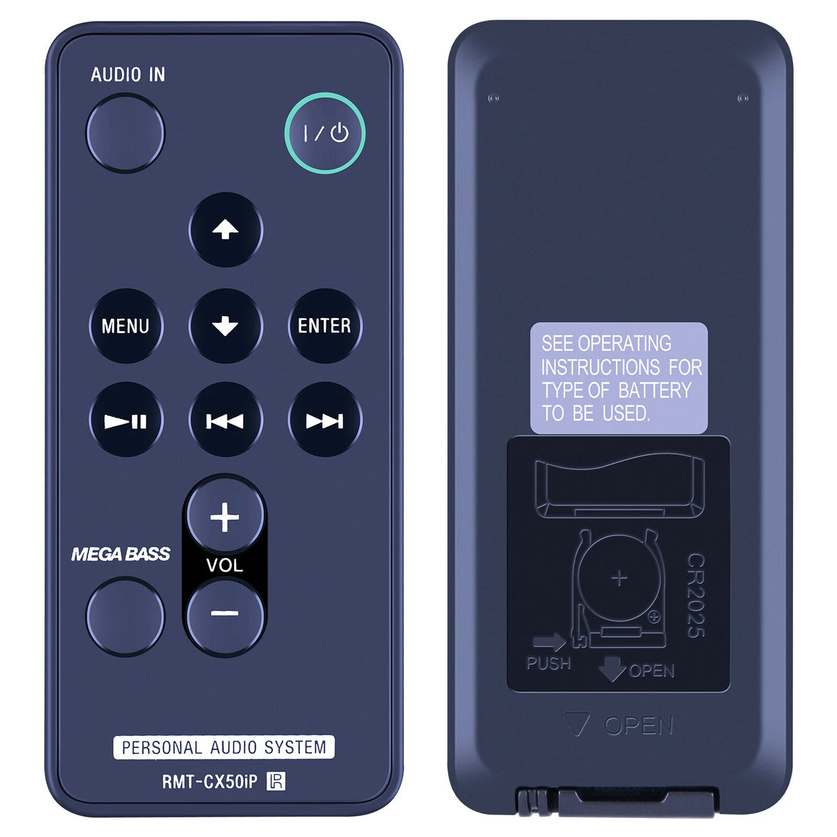 RMT-CX50iP Remote Control For Sony Personal Audio System RDP-X50iP