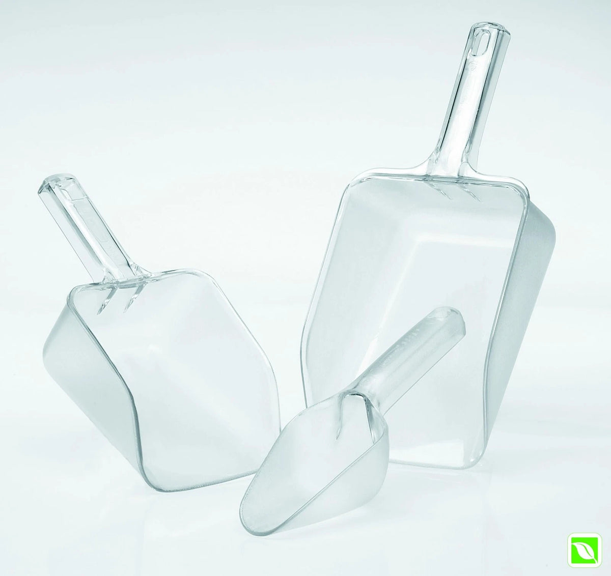 Rubbermaid Commercial Products Plastic Utility Ice Scooper, 6-Ounce, Clear