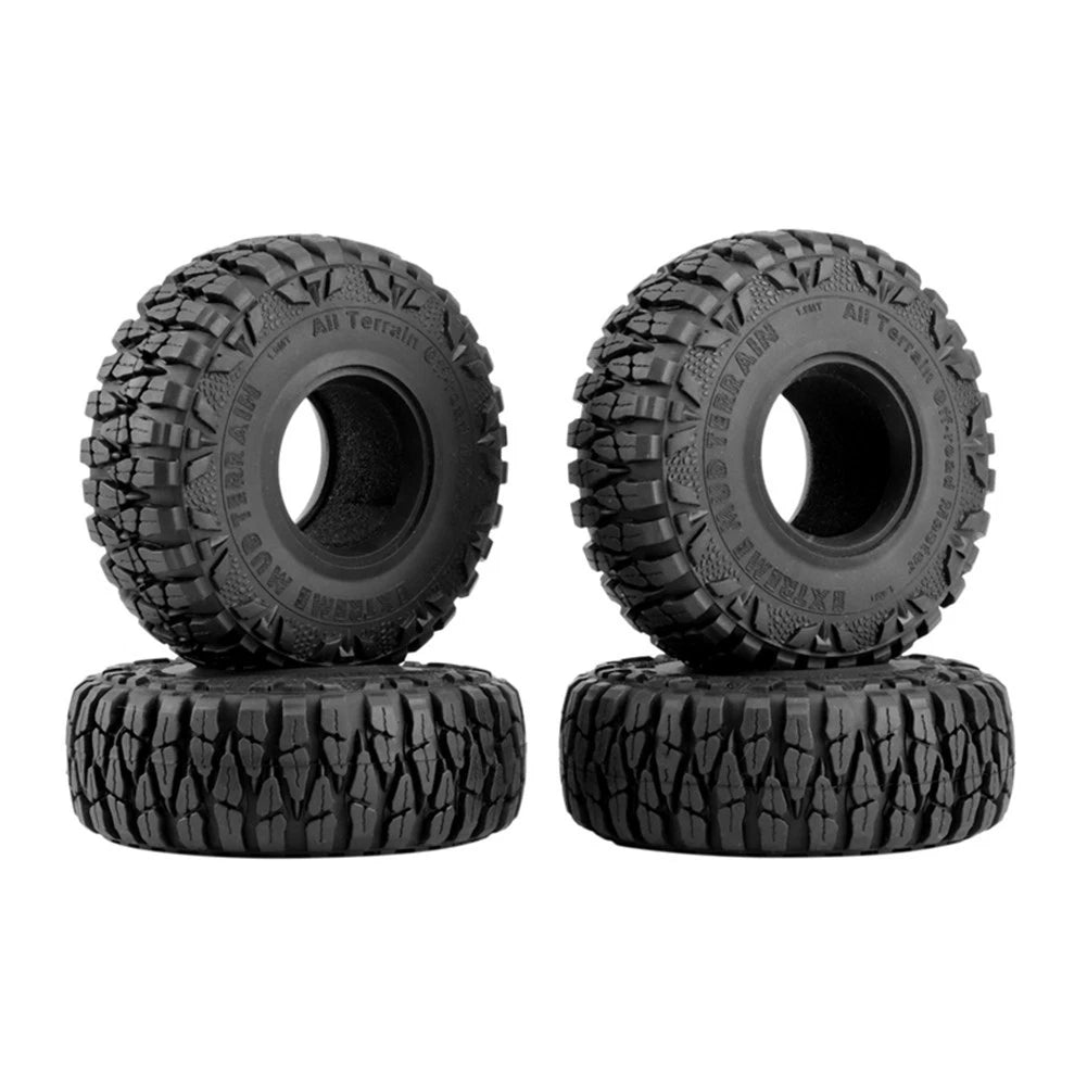 4Pack 1/10 RC Car 1.9" Rubber Wheel Tyres Tires Cover For 1.9in RC Wheel Rim D
