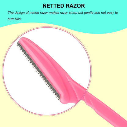 66 Eyebrow Razor and Face for 1 Count (Pack of 66), Rose,Yellow,Blue