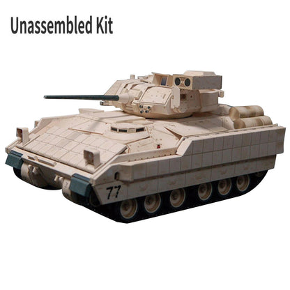 1:43 Unassembled M2 Bradley Infantry Fighting Vehicle Paper Model Military Tank
