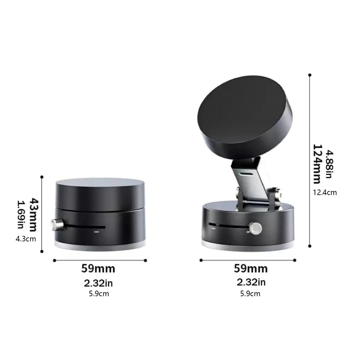 Universal Vacuum Suction Cup Folding Swivel Magsafe Bracket Lazy Phone Holder
