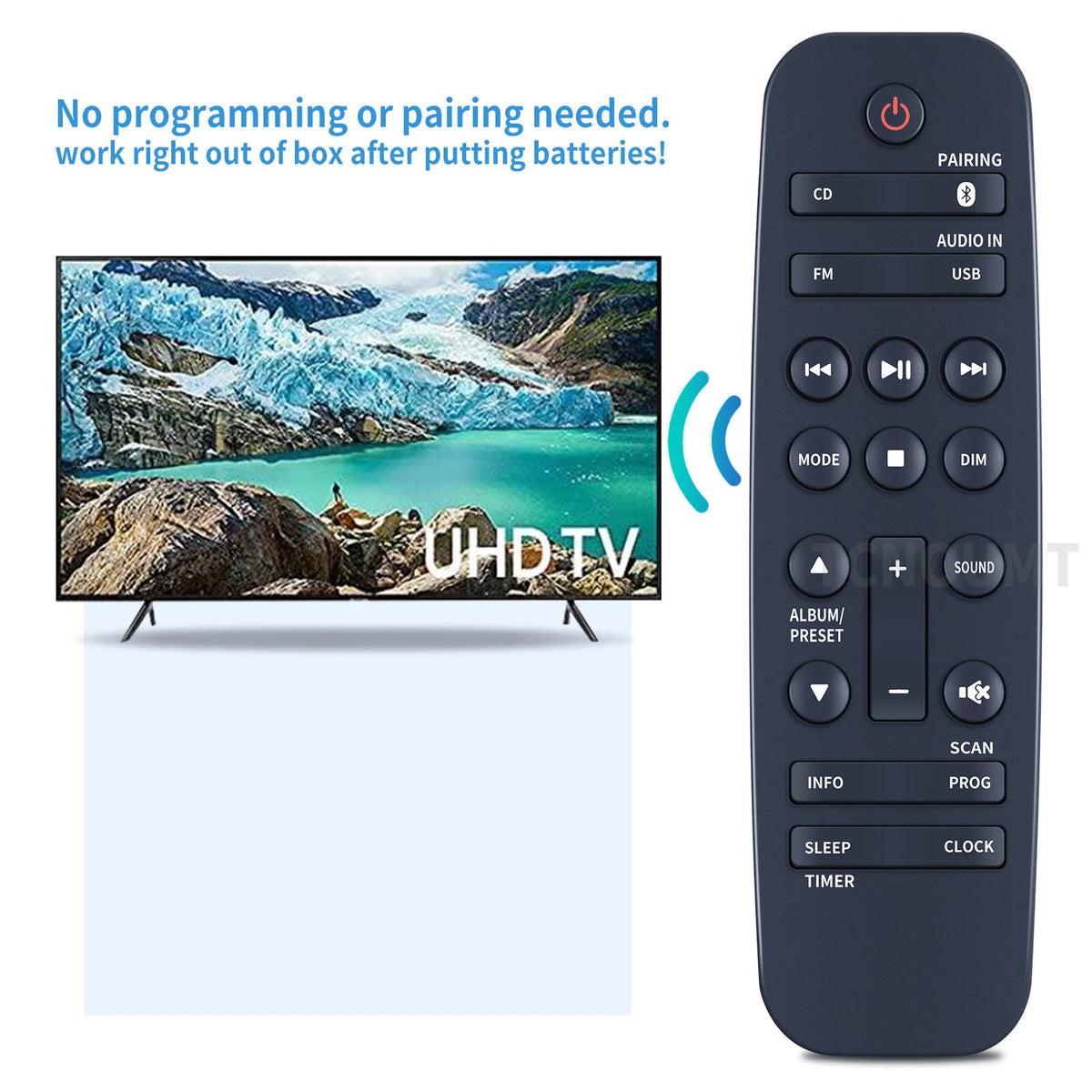 Remote Control For Philips Micro Music Sound System BM50B/10 M3205 M4206