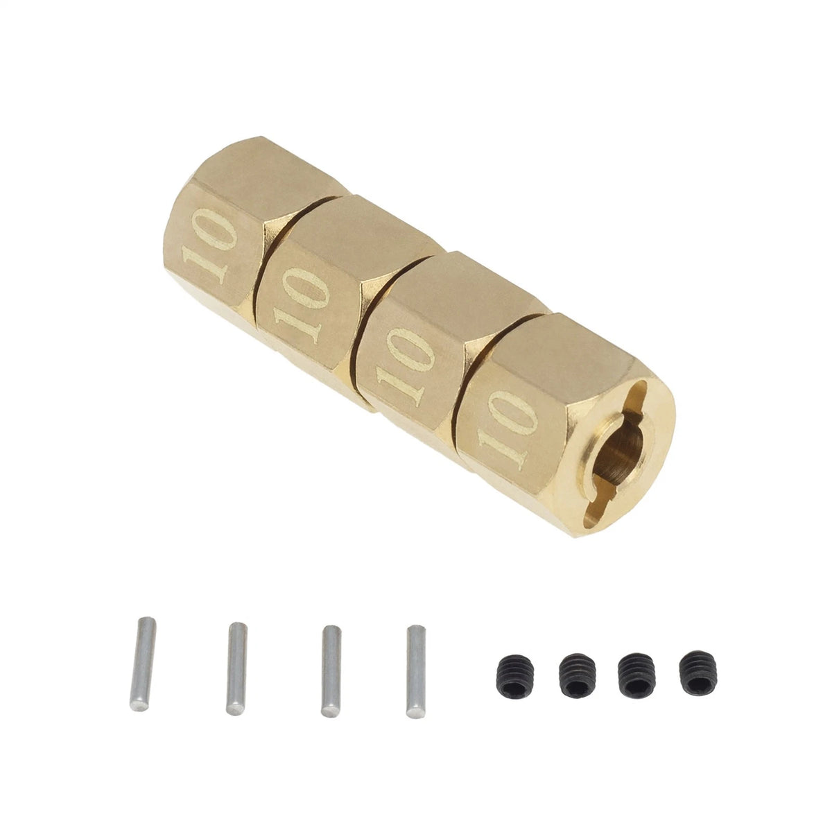4x Wheel Hex Hub 10mm For Axial SCX10 90046 RR10 RGT 86100 MST GEN 8 RC Crawler-