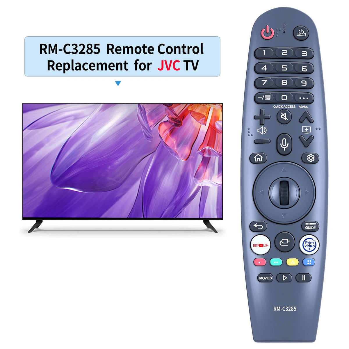 RM-C3285 Voice Replace Remote Control For Unispectra 22" Smart TV