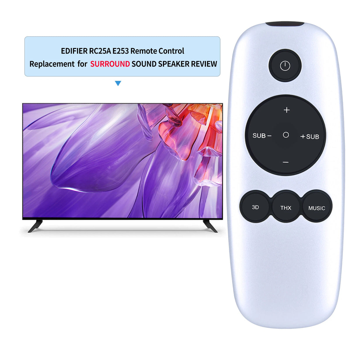 Replace Remote Control For Edifier RC25A e253 Surround Sound Speaker Review