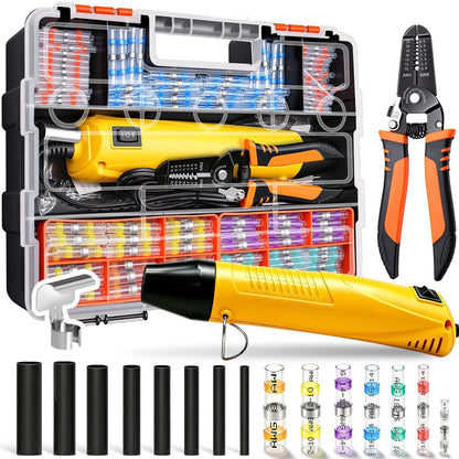 532PCS Heat Shrink Solder Seal Wire Connectors Kit with Mini Gun,