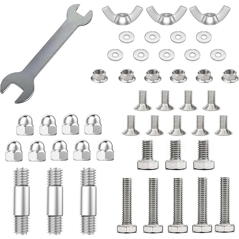 Outdoor Heaters for Patio Heater Replacement Bolt & Nut Set, Silver