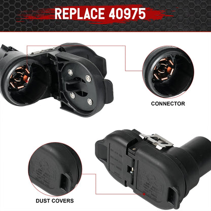 Multi Tow Trailer Receptacle Connector Plug Kit For Ford Ram Chevrolet
