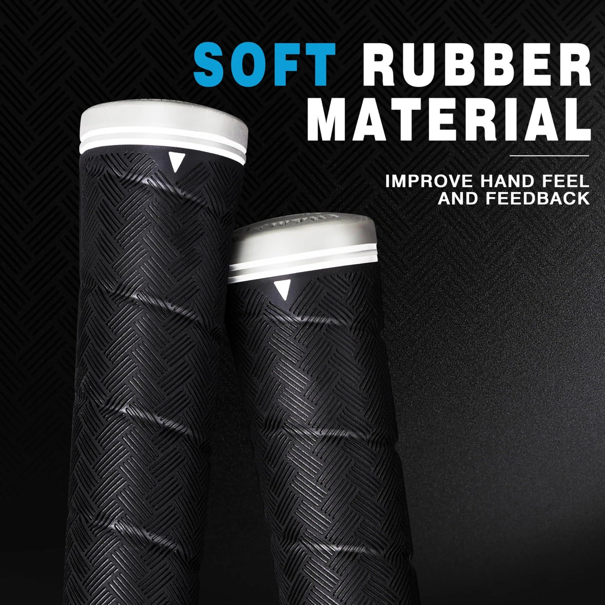 CHAMPKEY X-WEAVE Rubber Golf Grips 13 Pack with Full Repair Kits - White