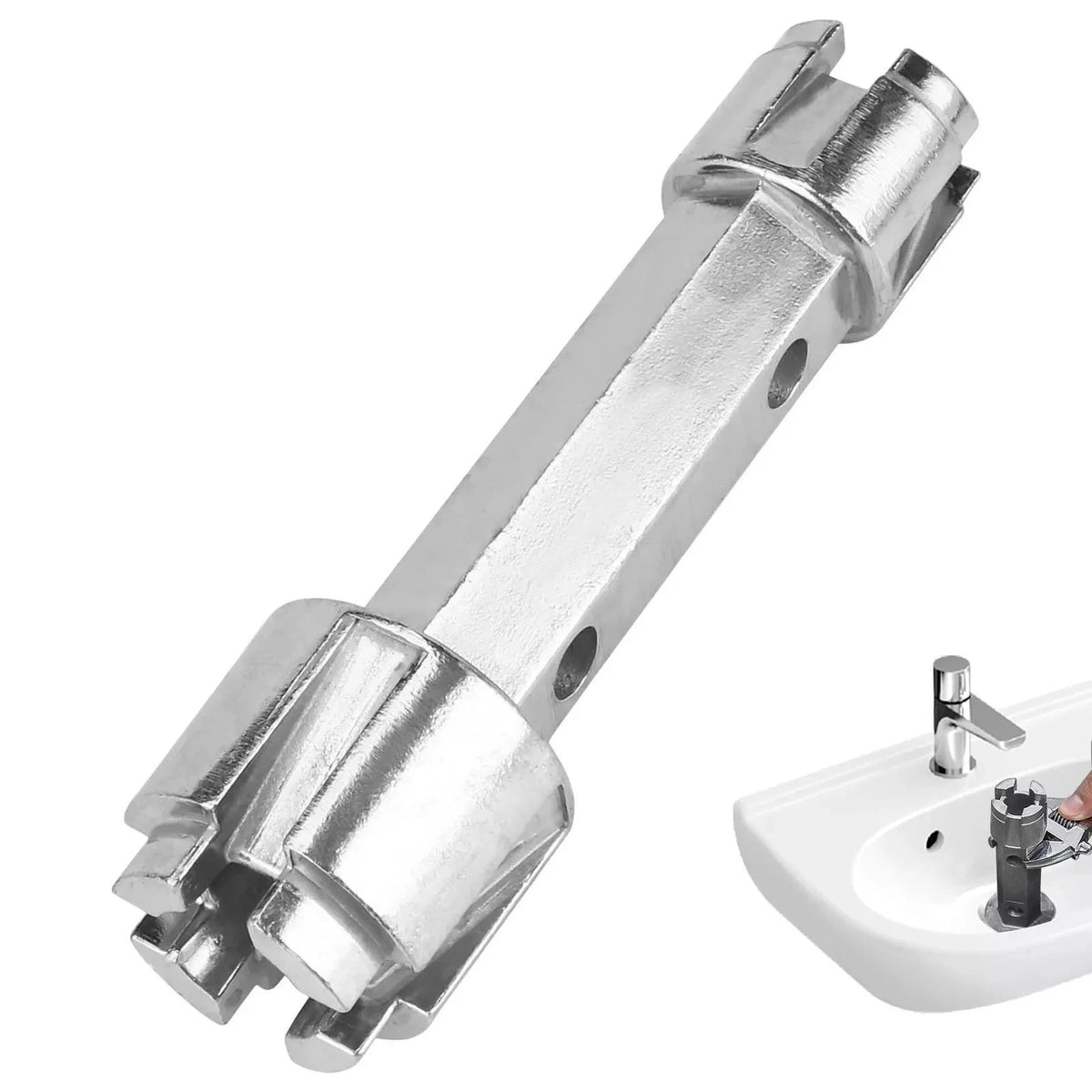 1 Pc Tub Drain Remover Wrench Tool Dual Ended Install & Remove Bath & Shower