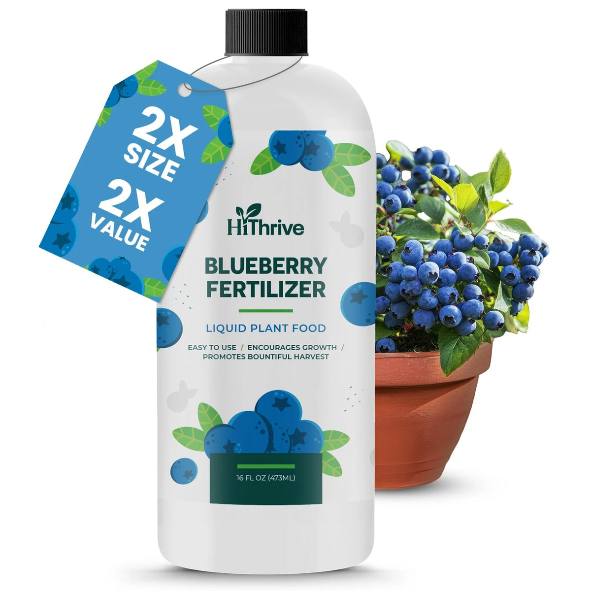 16oz Blueberry Fertilizer - Makes 16 Gallons of Fruit Tree 16 oz (1 Pint)