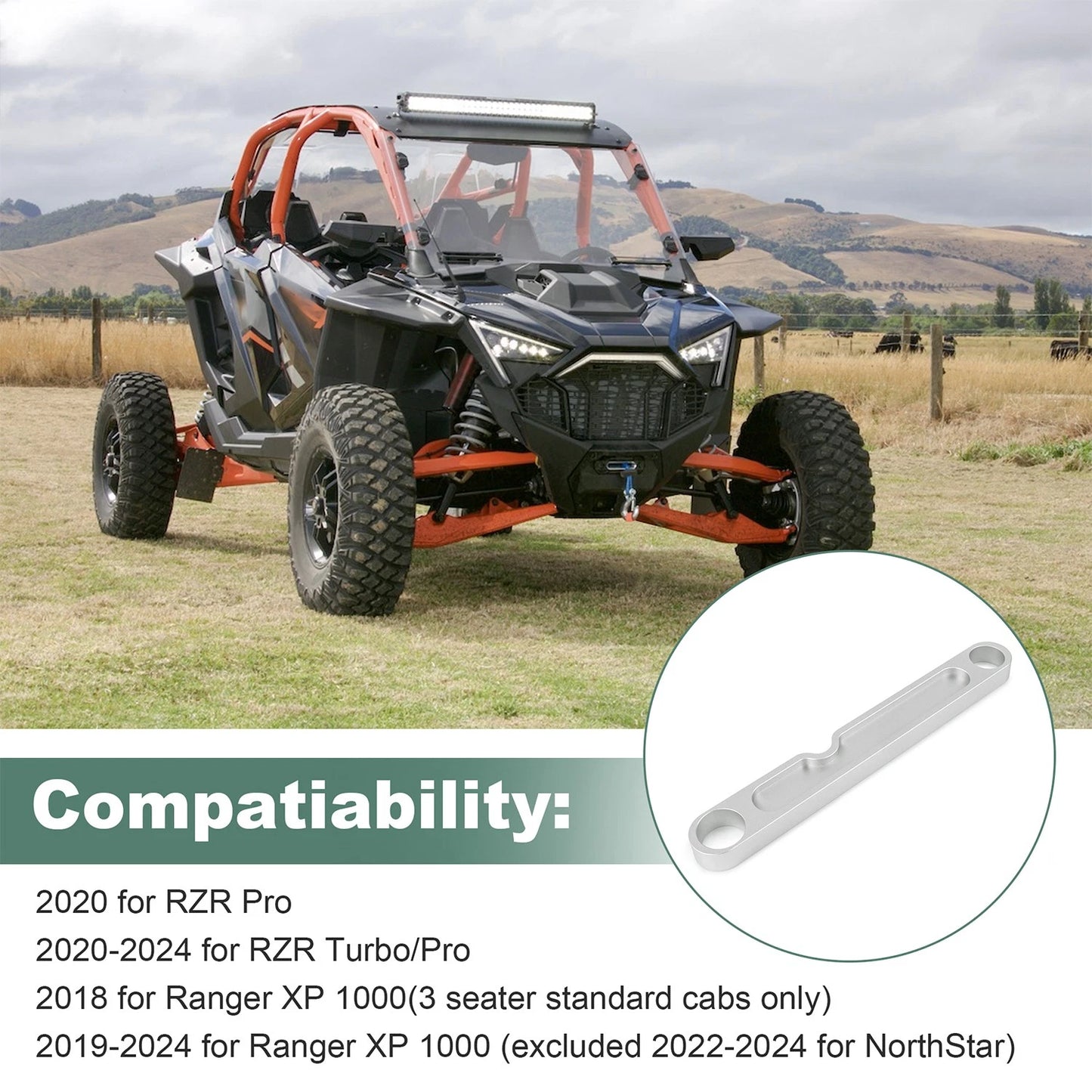 Silver Crankshaft CVT Clutch Shaft Alignment Assisting Tool For Polaris RZR Pro