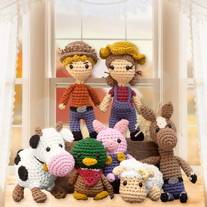 Amigurumi Crochet Kit for Beginners Adults and Kids, Small, Harvey the Horse