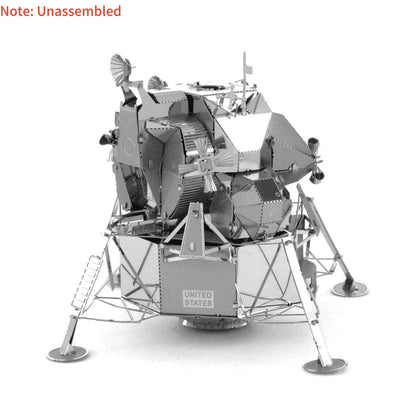8cm DIY Metal USA Apollo Lunar Module 1/50th Scale DIY Model Kit Toy Gift