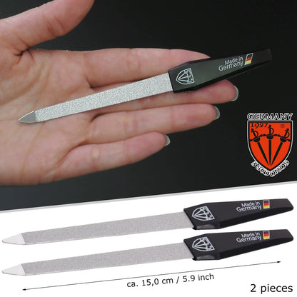 3 Swords Germany - Sapphire Metal Nail 3 Piece Set, 2 Files / 1 Buffer