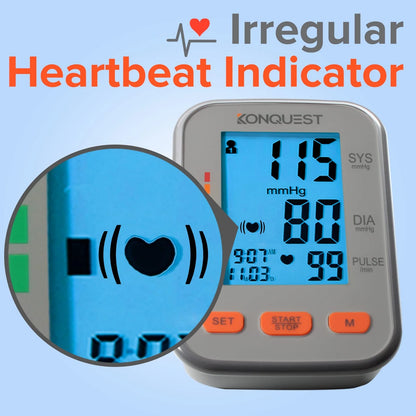Konquest KBP-2704A Digital Blood Pressure Monitor – Automatic Large, Gray