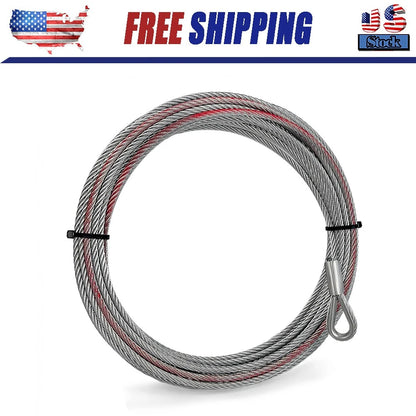 Winch Cable,3/16 Inch x50 feet 15103.51 for Yamaha ATV/UTV YXR45F,YXR66F,YXR700F