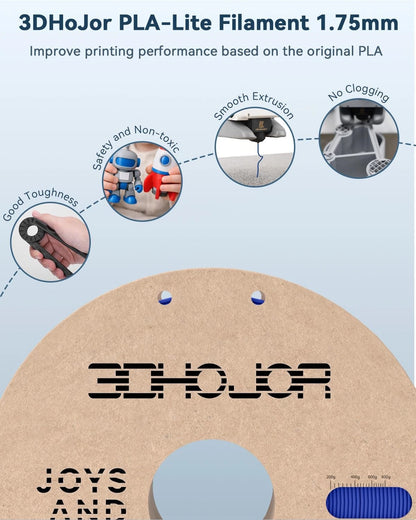 3DHoJor PLA Filament 1.75mm,3D Printer Filament,1kg 1.75 millimeters, Blue