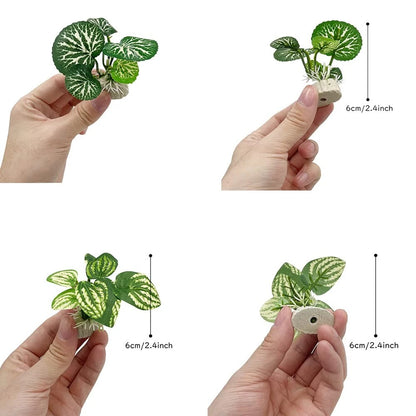 Smoothedo-Pets Fish Tank Decorations Aquarium zzzz-s, Mix-leaf-set-c