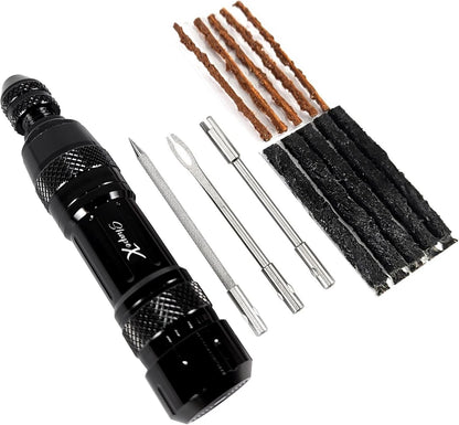 ShapeX Bike Tubeless Tire Repair Kit for MTB Cycling - Standard, Black
