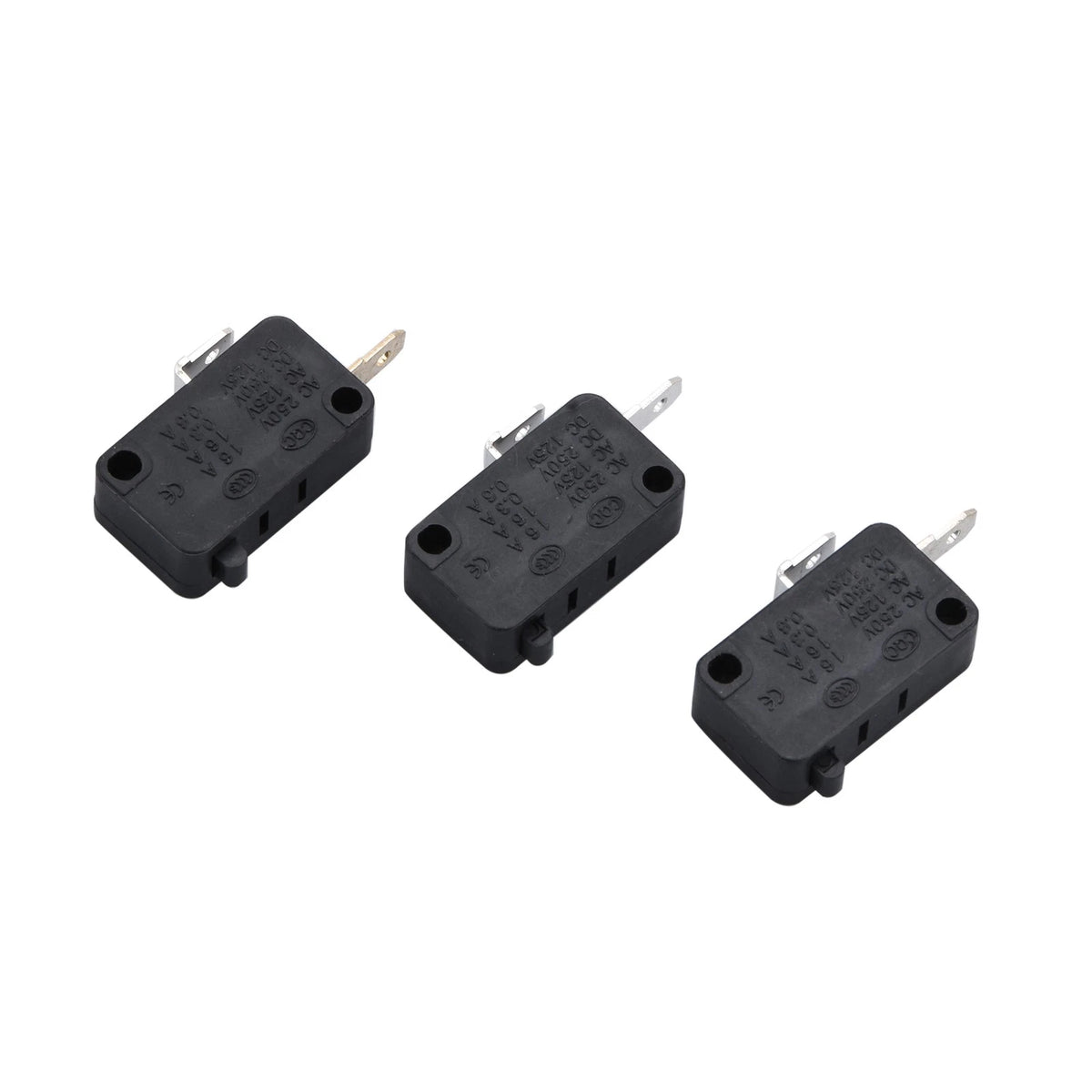 3x Microwave Oven Door Switch for Microwave 16A 125/250V(Normally O&C)