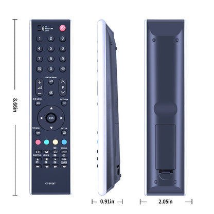 CT-90287 Remote Control For Toshiba TV Sub CT-90307 CT-90296 CT-90288