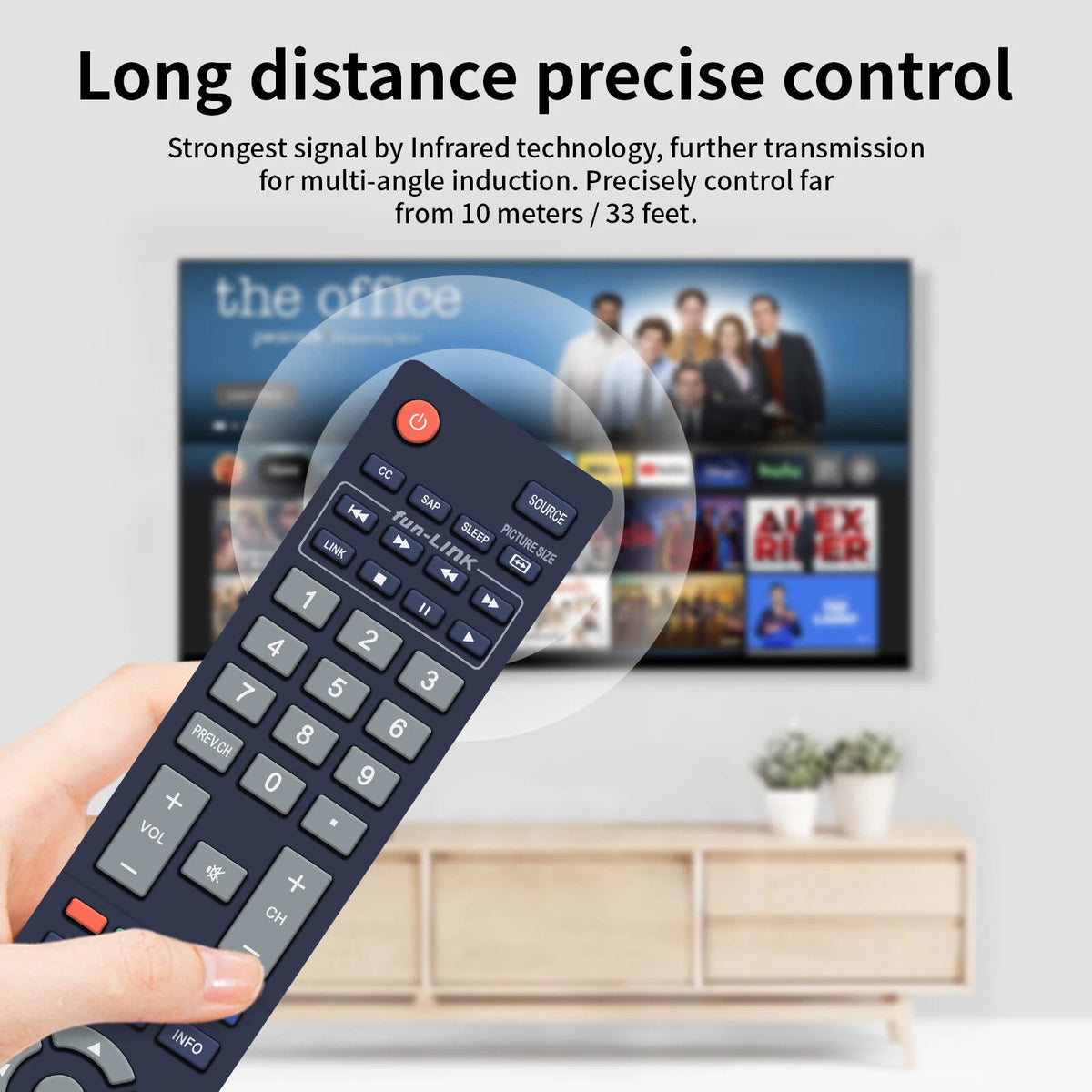 NH418UP For Magnavox TV Remote Control 43ME345V/F7B 50ME336V/F7 55ME345V/F7A