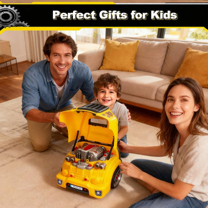 CL FUN Large Truck Engine Toy for Kids: Mechanic Repair Car Kit Toddlers...